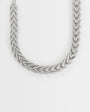 Topshop Molly collar length arrow necklace in silver