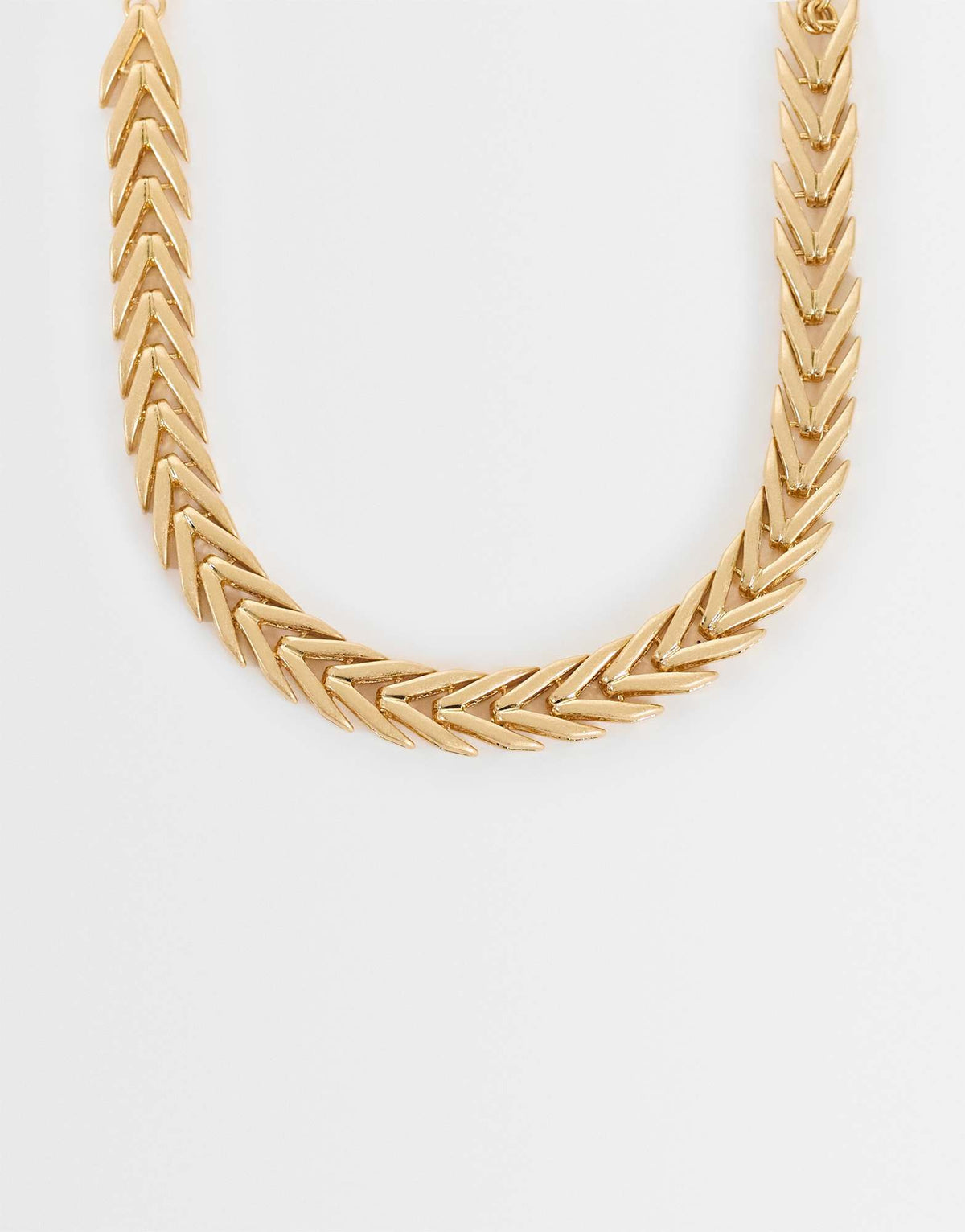 Topshop Molly snake chain choker necklace in gold