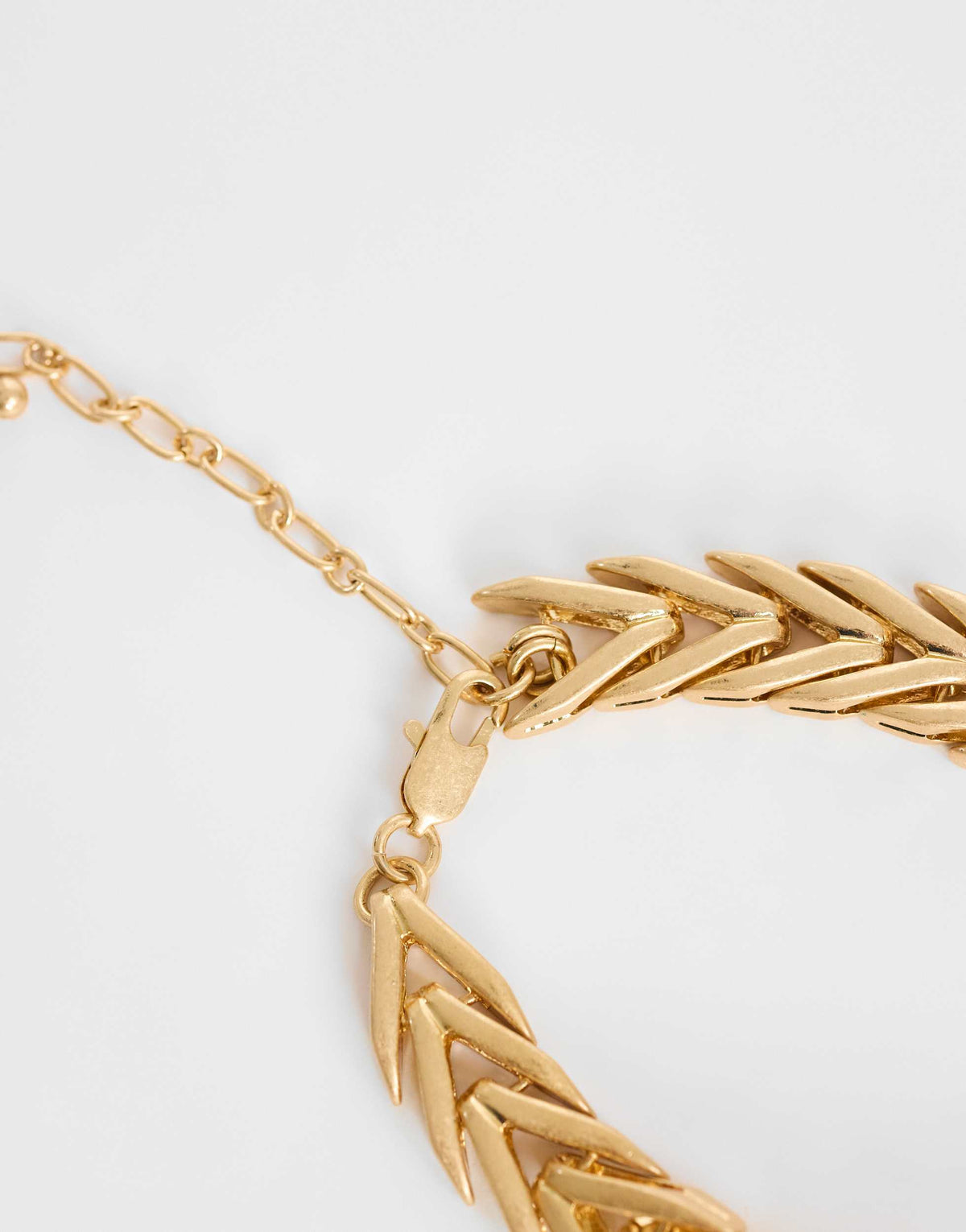 Topshop Molly snake chain choker necklace in gold