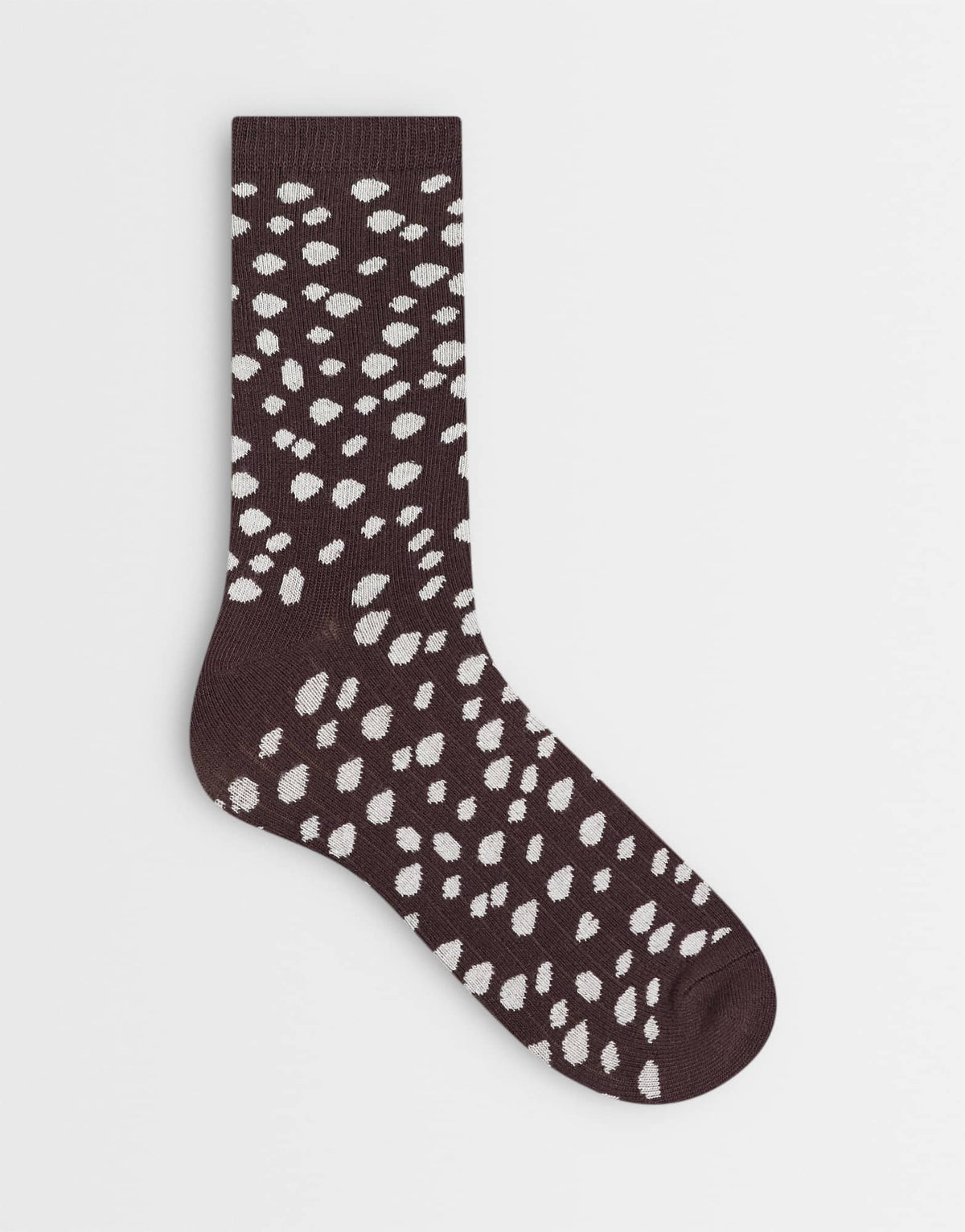 Topshop Lola viscose socks in chocolate deer print