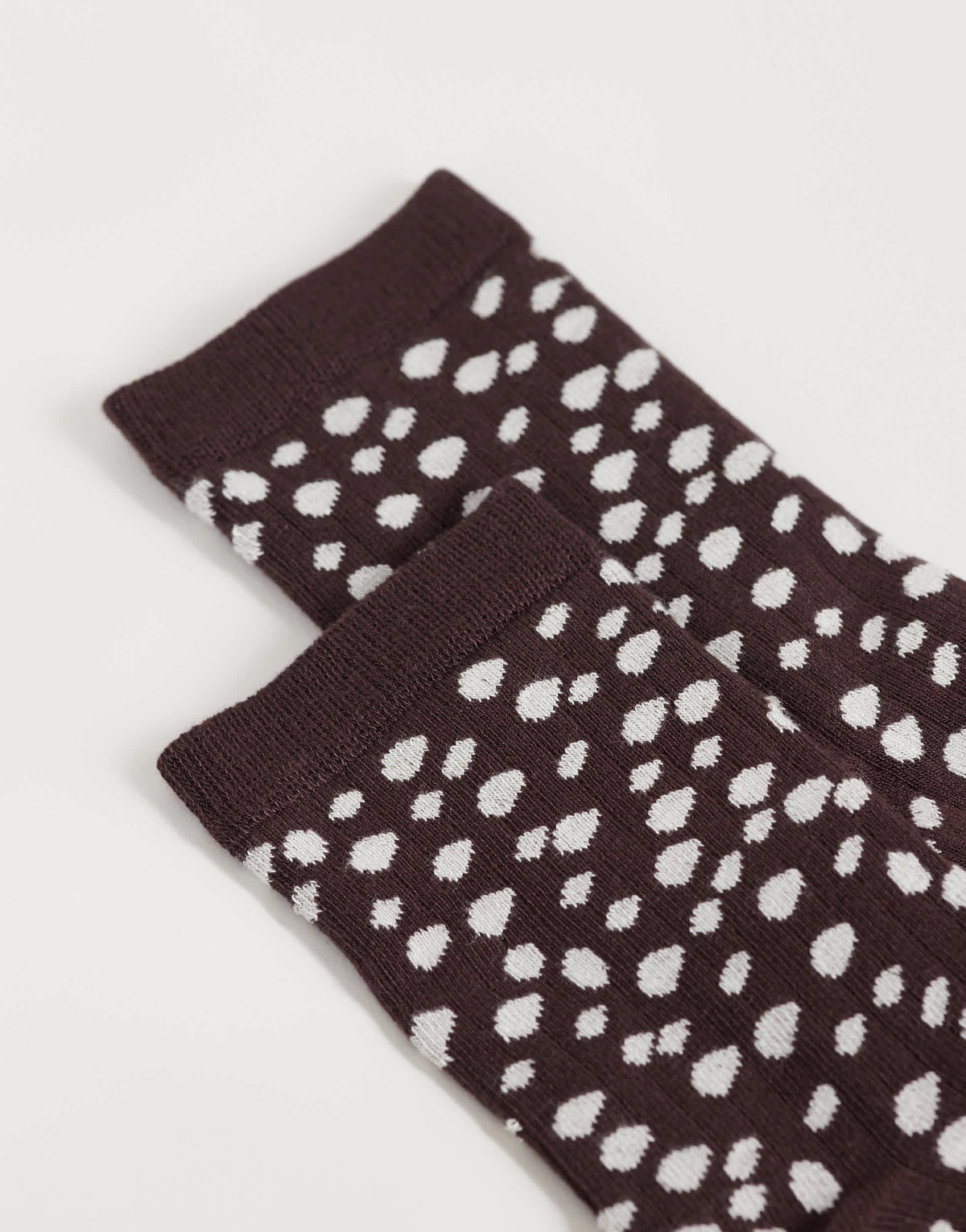 Topshop Lola viscose socks in chocolate deer print