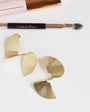 Topshop Fergy folded detail earring in gold