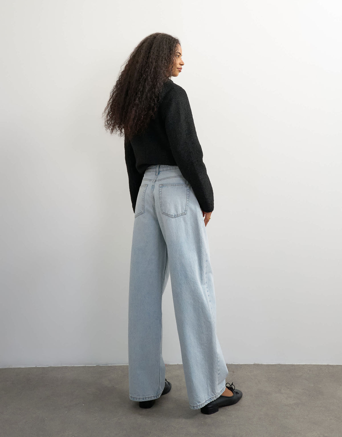 Topshop low rise baggy boyfriend jean in bleach