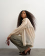 Topshop organza shirt in oyster