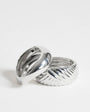 Topshop Brooklyn 2pk bangles in silver