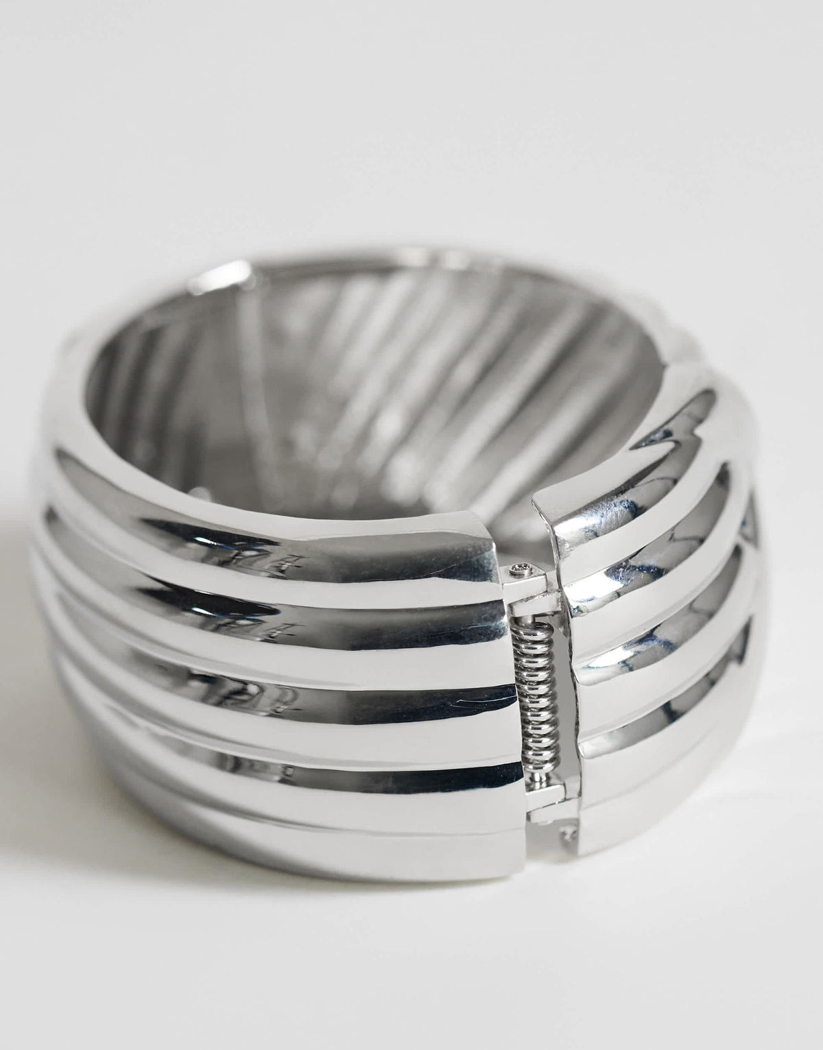 Topshop Brooklyn 2pk bangles in silver