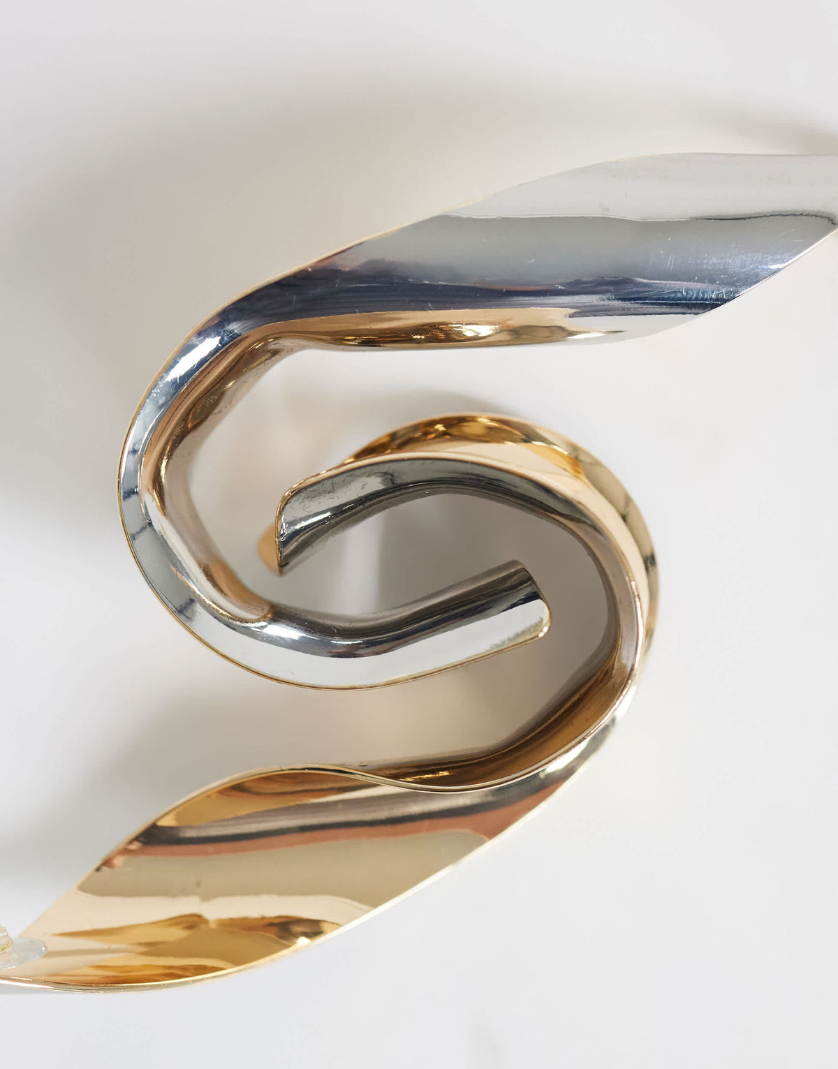 Topshop Freyja twisted earring in gold and silver
