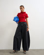 Topshop Harper baggy barrel jean in washed black