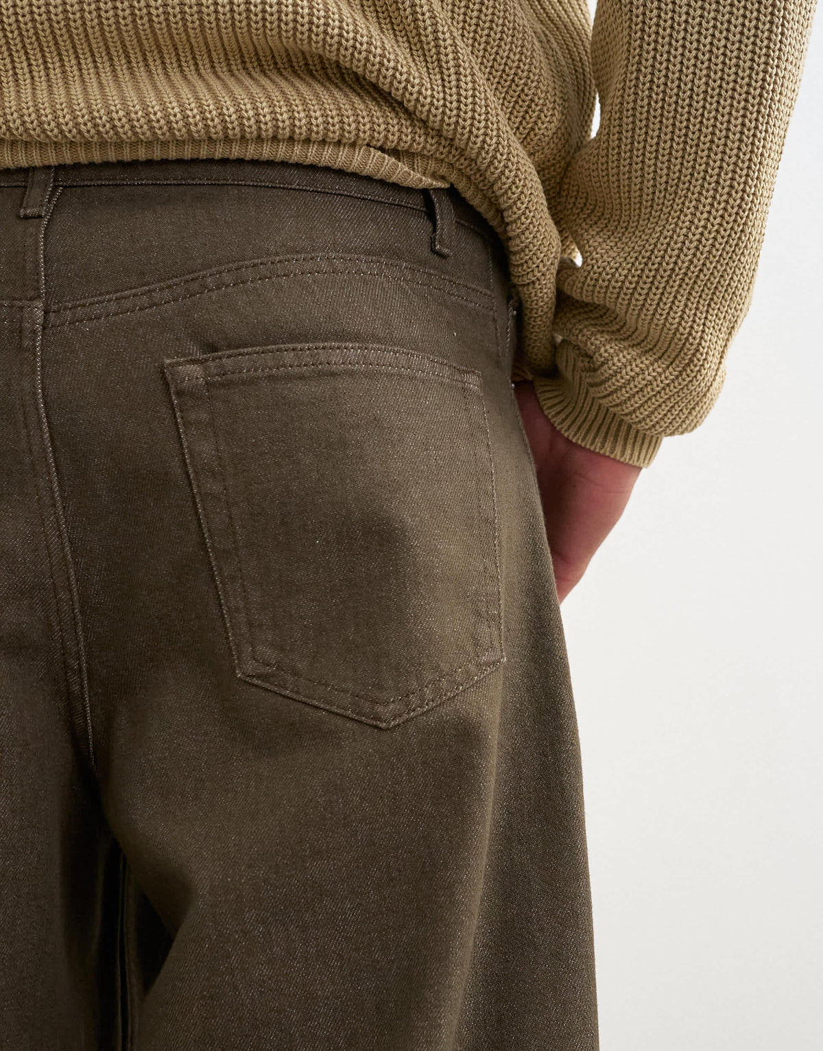 Topman rigid barrel fit jean in washed green