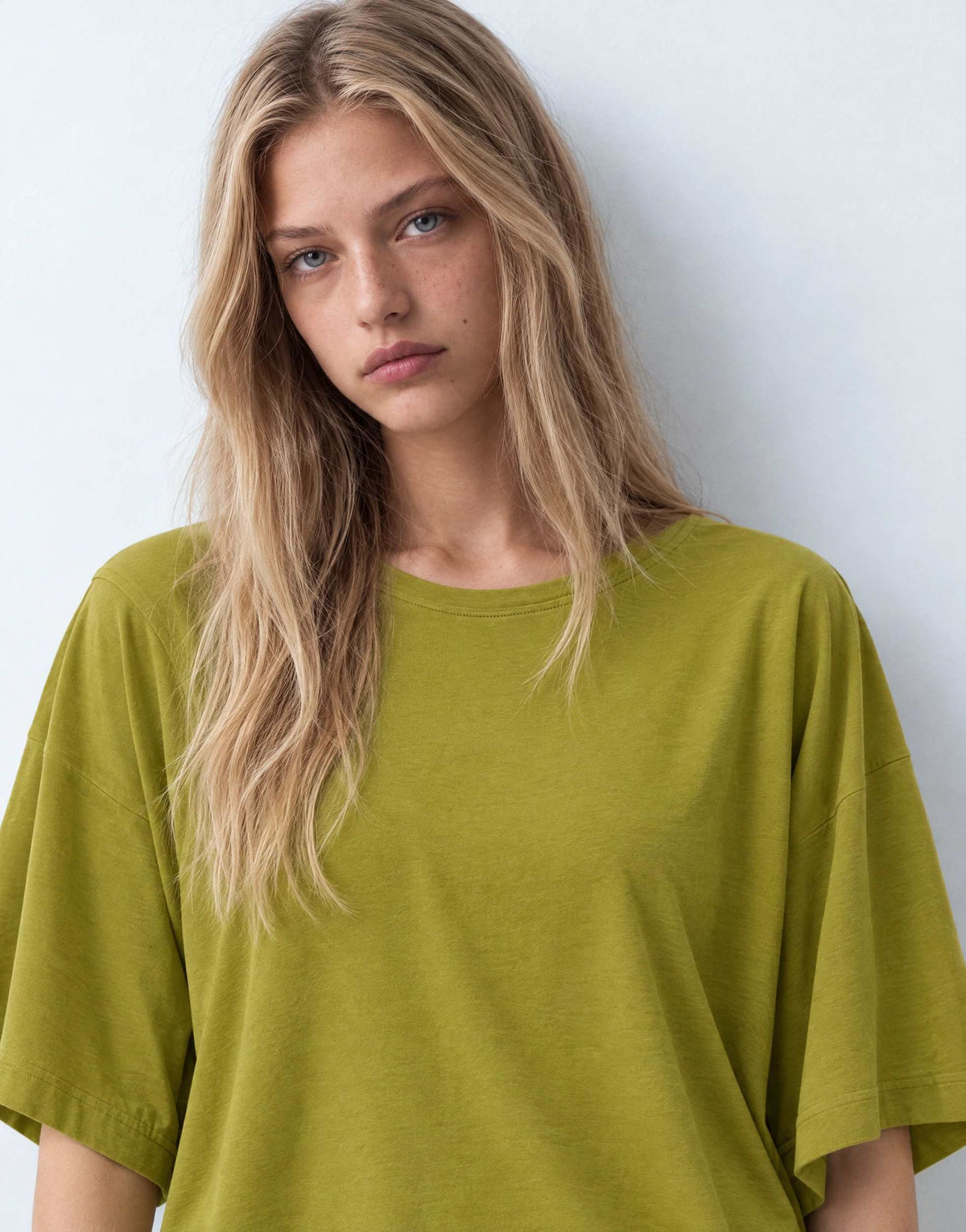 Topshop batwing t-shirt in green
