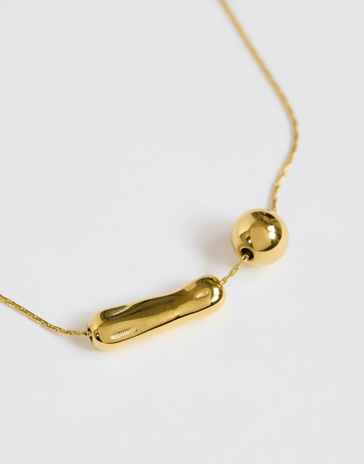Topshop Olivio stainless steel necklace in gold