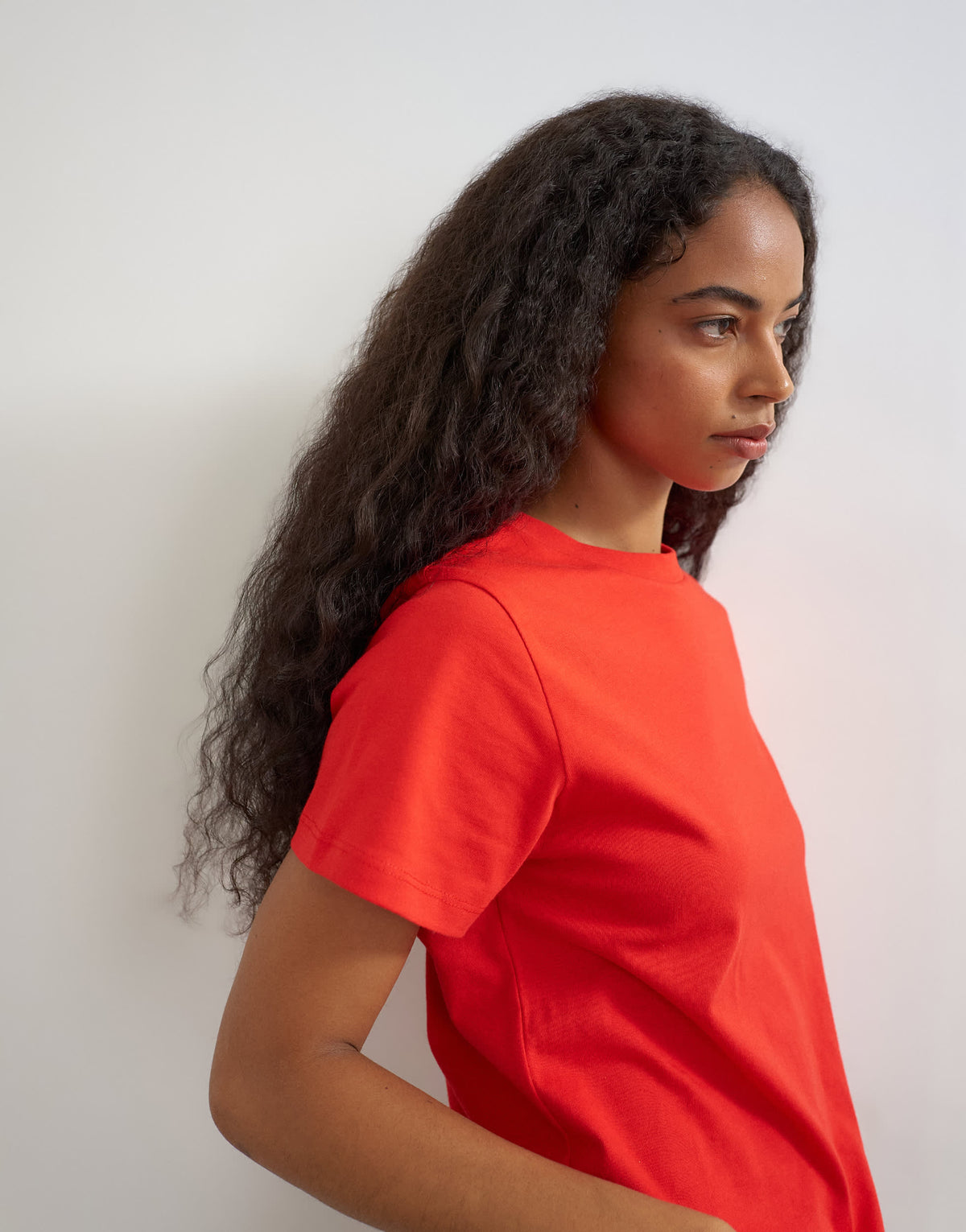 Topshop classic tee in red