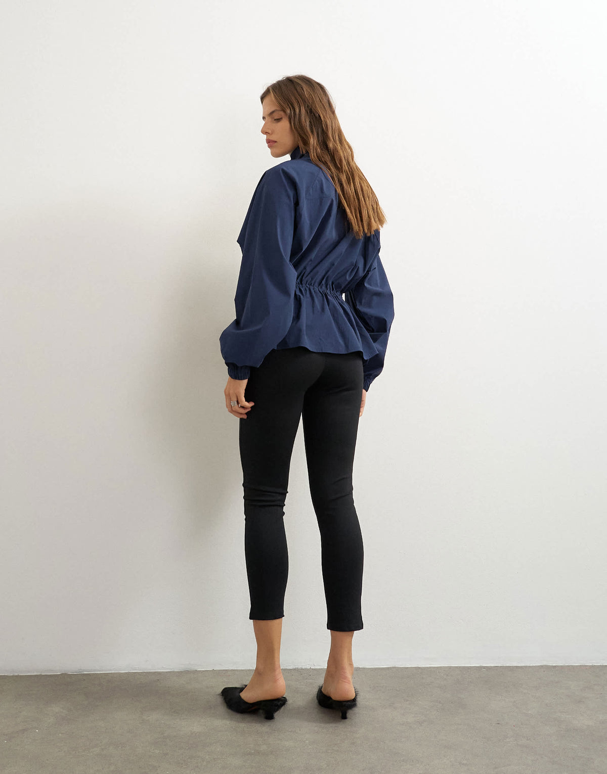Topshop ponte cropped split hem leggings in black