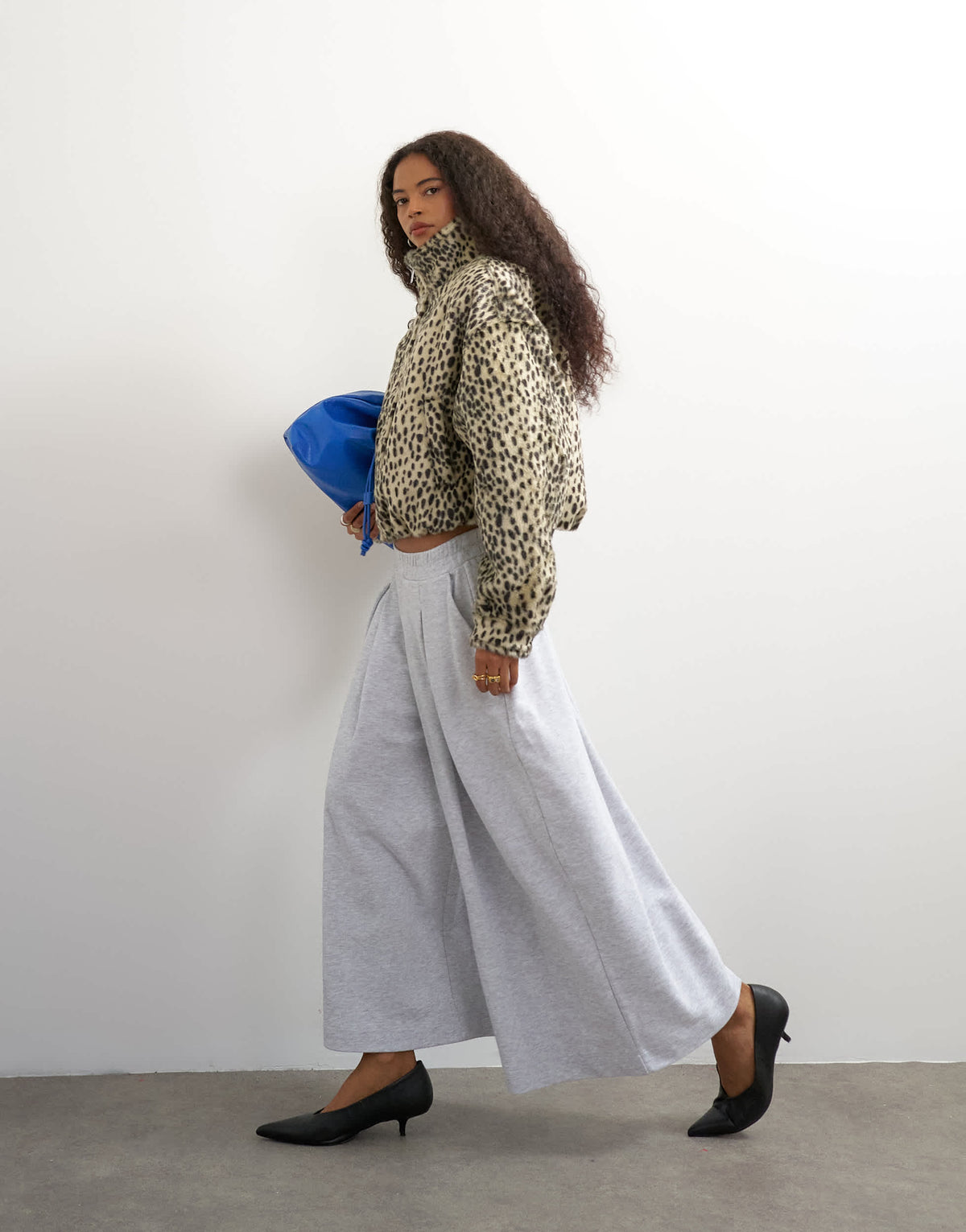 Topshop pleated awkward length jogger
