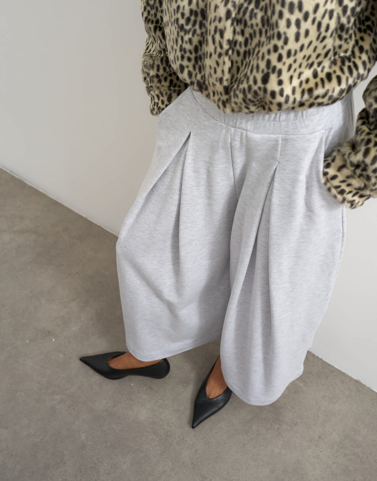 Topshop pleated awkward length jogger