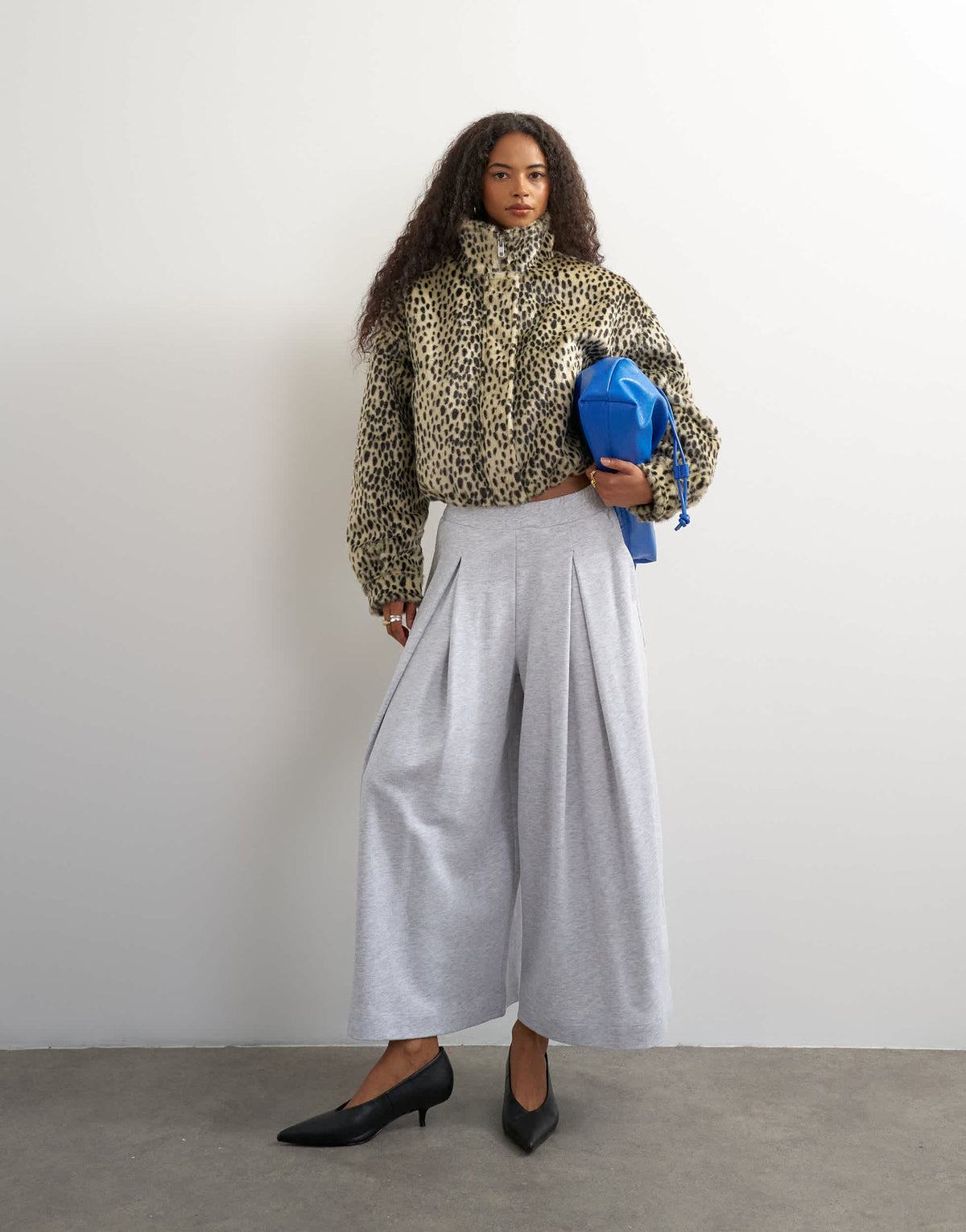 Topshop pleated awkward length jogger