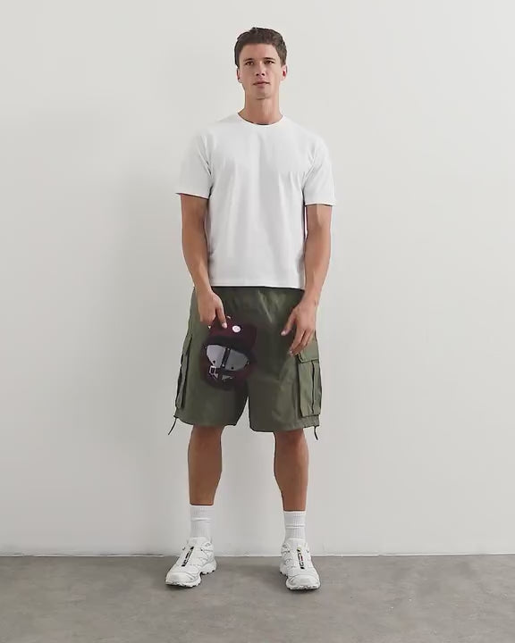 Topman classic fit crop t-shirt in white