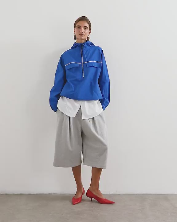 Topshop piping bomber in cobalt