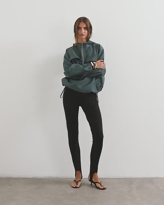 Topshop organza bomber in teal