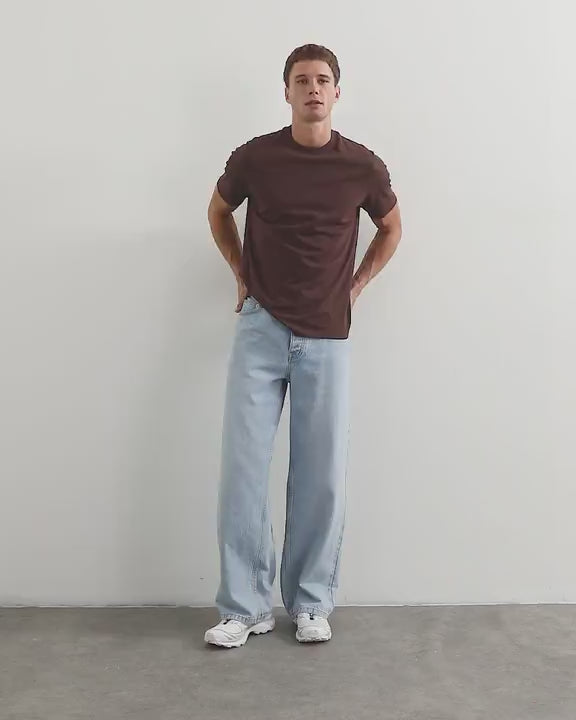 Topman classic fit t-shirt in brown