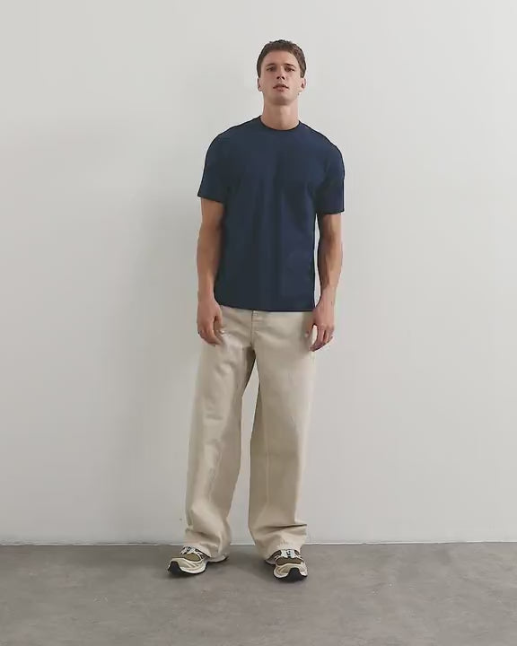 Topman classic fit t-shirt in navy