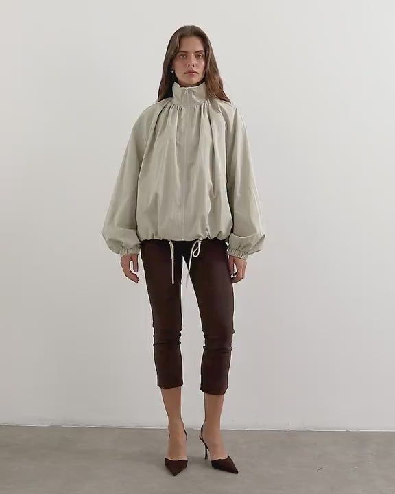 Topshop 3 quarter length capri in brown