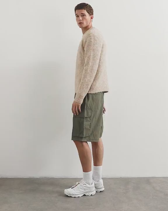Topman relaxed fit loose knit jumper in stone