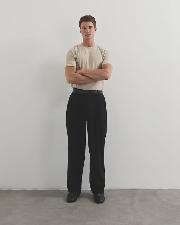 Topman classic fit t-shirt in stone